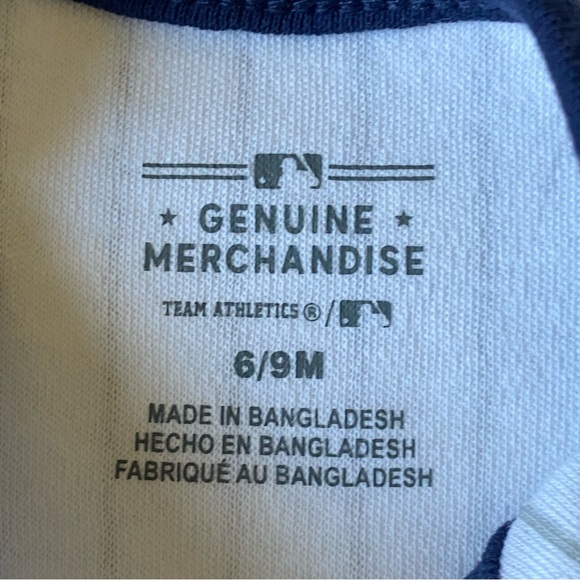 Boston Red Sox Outfit Size 6 9 Months Baseball One Piece snap MLB Pinstripe EUC - Picture 10 of 13